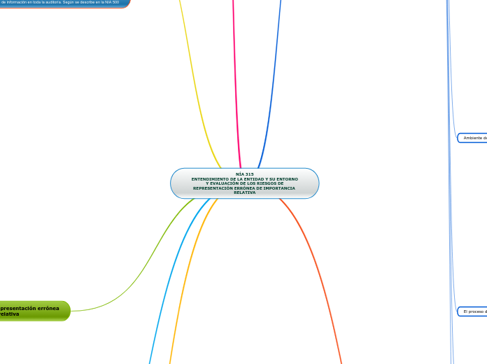 NÍA 315 ENTENDIMIENTO DE LA ENTIDAD Y SU E...- Mind Map